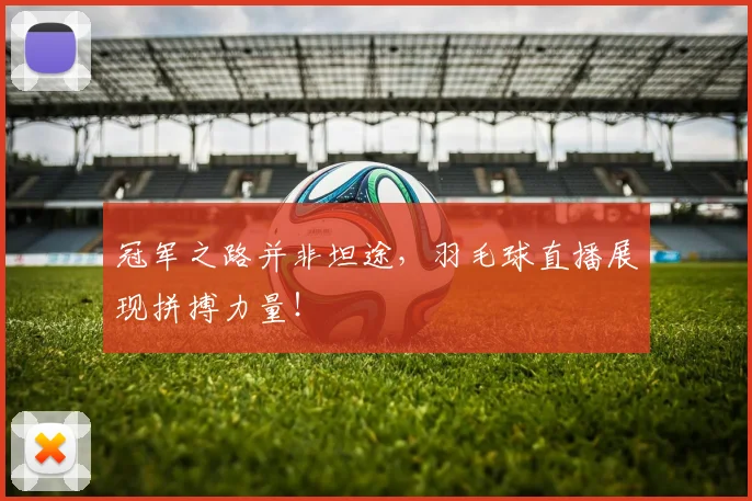 冠军之路并非坦途，羽毛球直播展现拼搏力量！